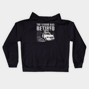 The Legend Has Retired Funny Camping Retirement Gift Idea Kids Hoodie